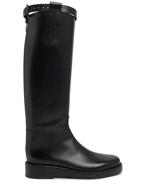 Ann Demeulemeester: 带 strap 的至膝靴