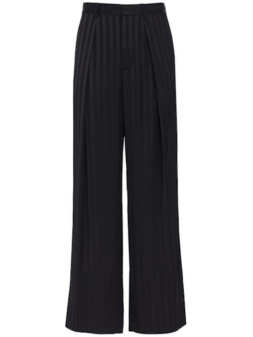 Ann Demeulemeester: 宽腿裤带褶皱