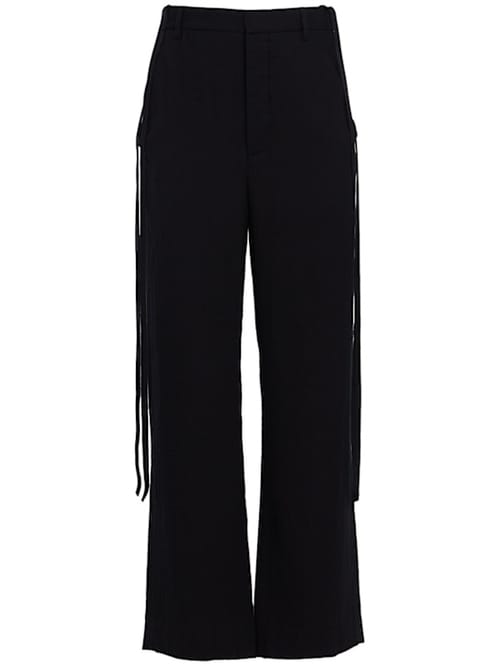 Ann Demeulemeester: 宽腿裤，侧边设计