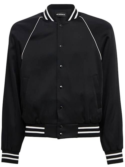 Ann Demeulemeester: 带罗纹领的轰炸机夹克