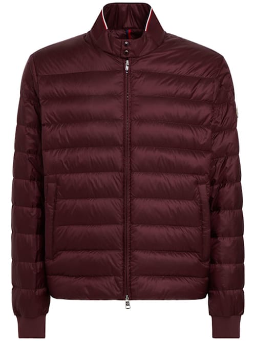 Moncler: 带领的短款羽绒服