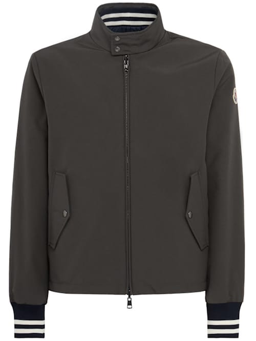 Moncler: 带领的短款羽绒夹克