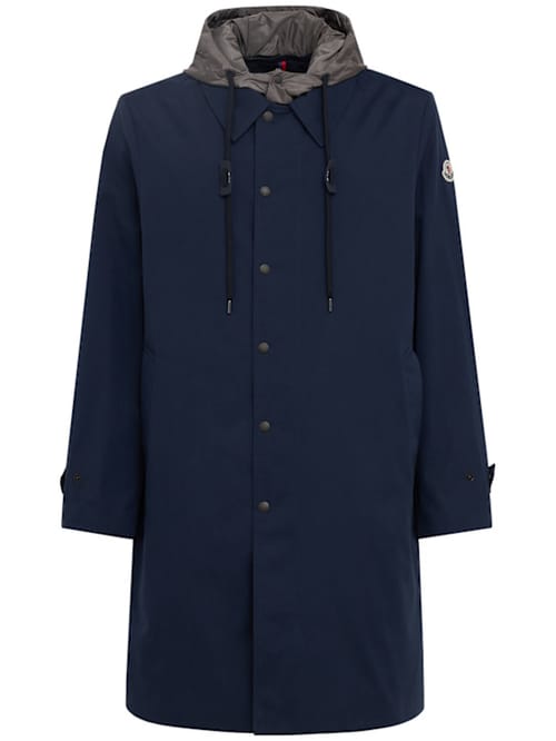 Moncler: 长款带帽羽绒夹克
