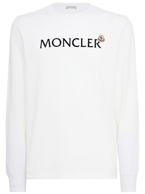 Moncler: 带logo的长袖T恤