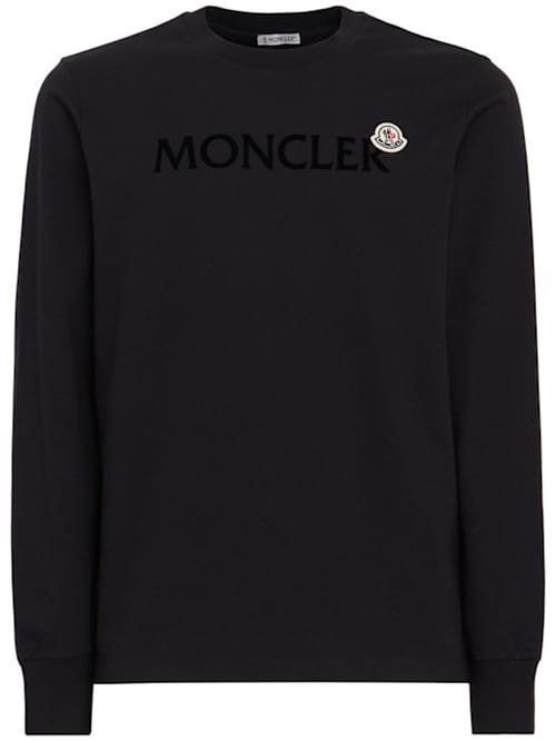 Moncler: 长袖圆领T恤