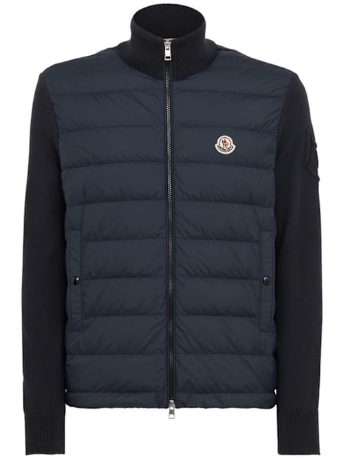 Moncler: 前拉链绗缝背心