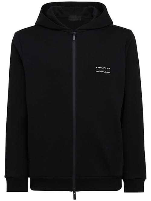 Moncler: 带拉链的连帽卫衣