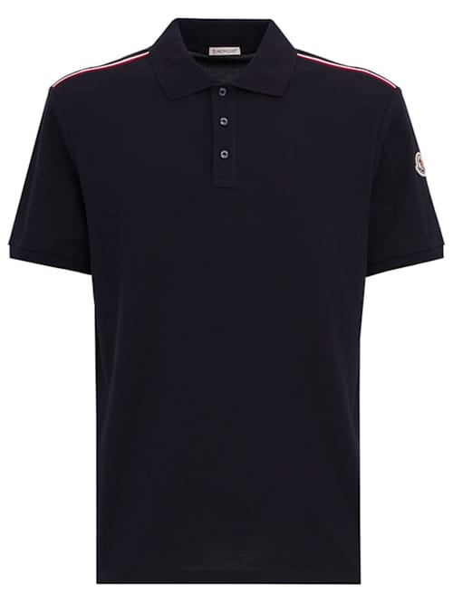 Moncler: 有肋领的Polo衫