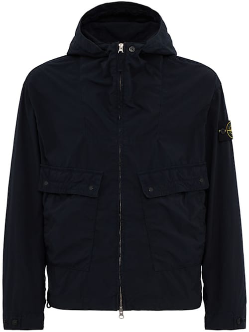 Stone Island: 带帽中央拉链夹克