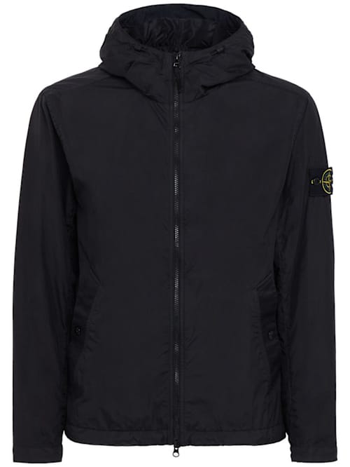 Stone Island: 带有中央扣合的连帽夹克