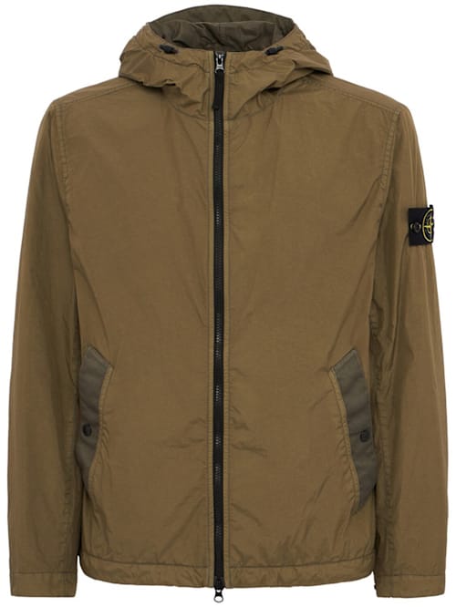 Stone Island: 带中央拉链的休闲夹克