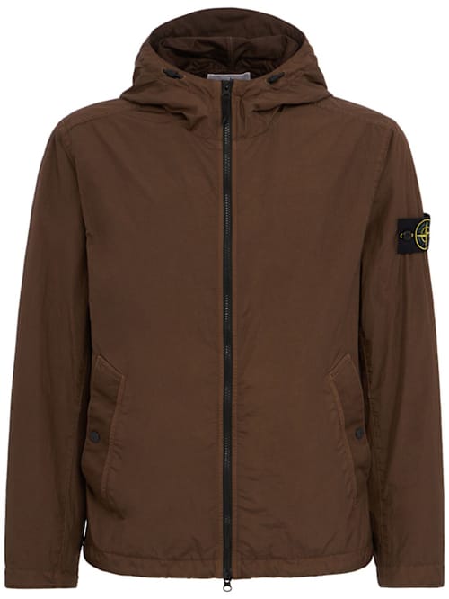 Stone Island: 带有中央闭合的连帽夹克