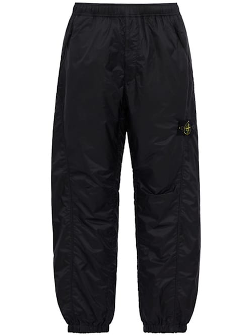 Stone Island: 宽松裤带有松紧腰带