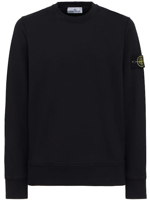 Stone Island: 带图案的圆领卫衣