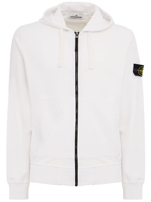 Stone Island: 带拉链的连帽卫衣