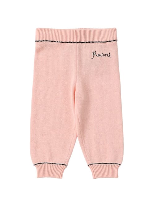 Marni Junior: 棉质针织裤