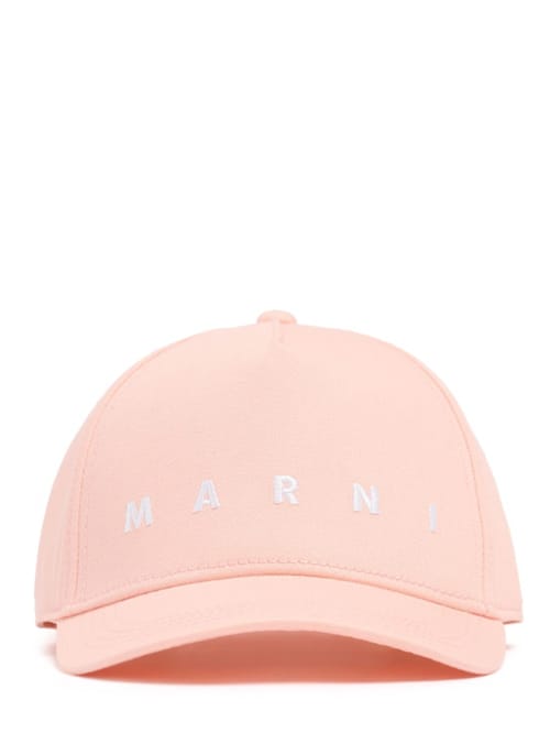 Marni Junior: 带有标志的棉布棒球帽