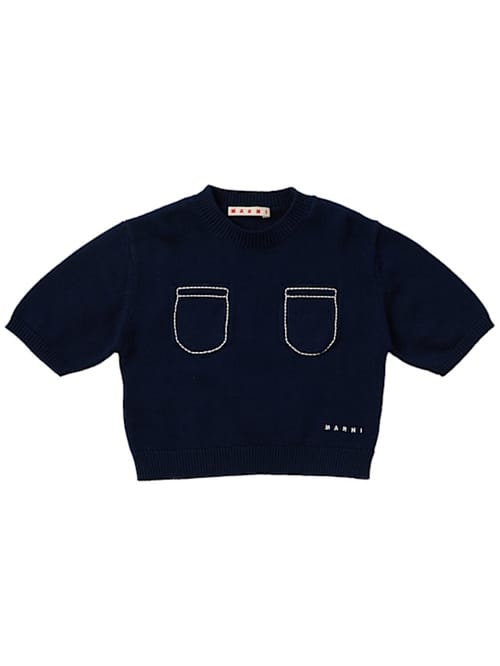 Marni Junior: 棉质针织毛衣