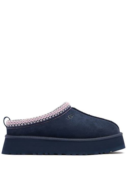 Ugg: 有装饰带的高跟穆勒鞋