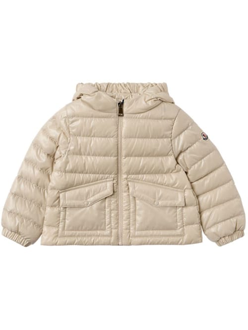 Moncler: Ela 尼龙连帽羽绒服