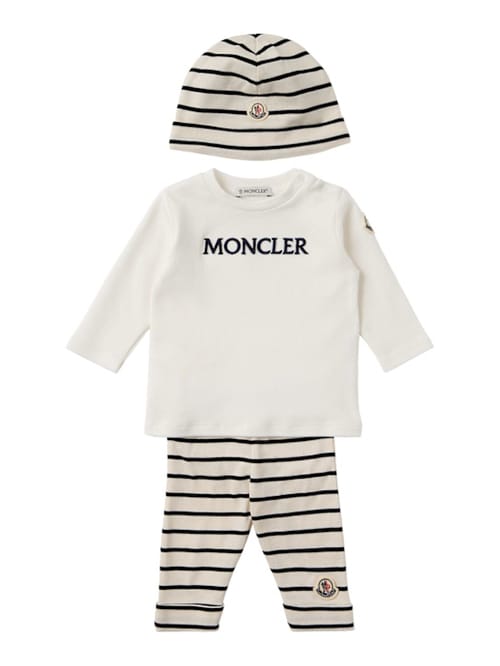 Moncler: 条纹棉质套装