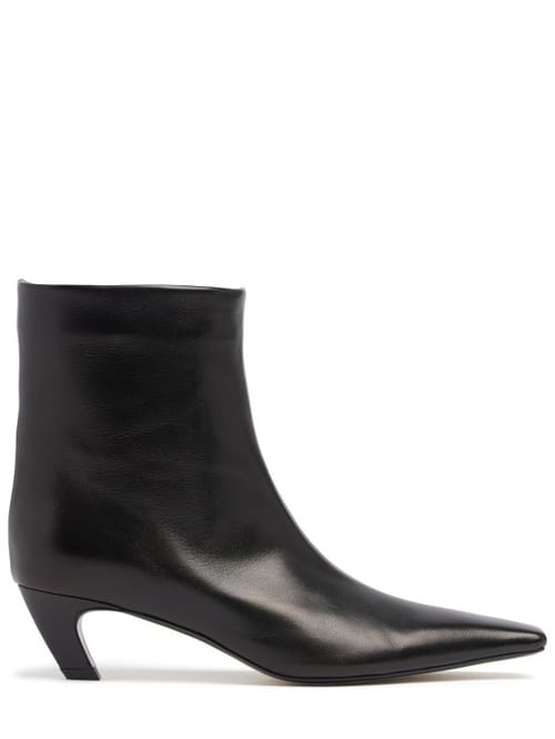 Khaite: 带方跟的 ankle boots