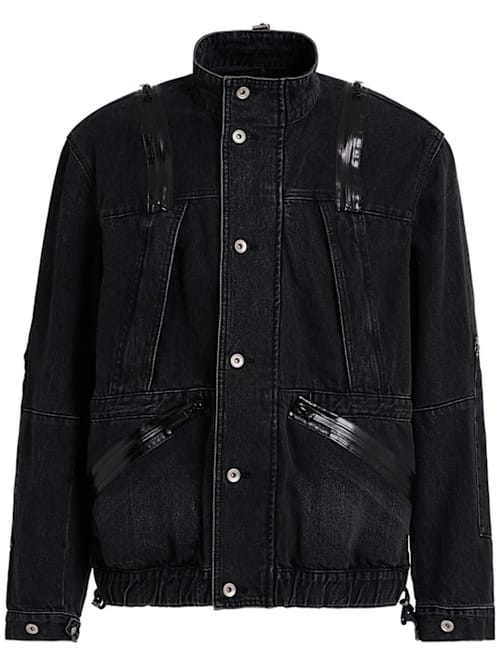 Sacai: 休闲夹克，带扣闭合