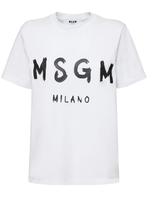 MSGM: LOGO 印花 T 恤