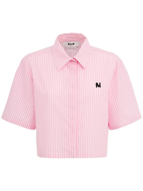 MSGM: 经典领短款衬衫