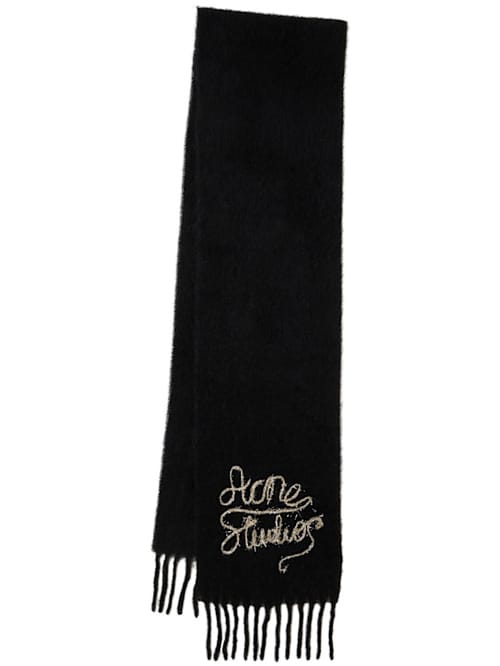 Acne Studios: 带流苏和刺绣的围巾