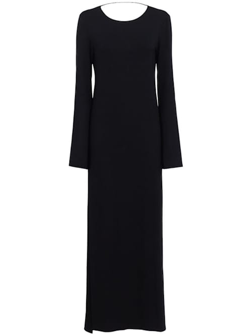 DIANA MILKANOVA: Long jersey dress with open back