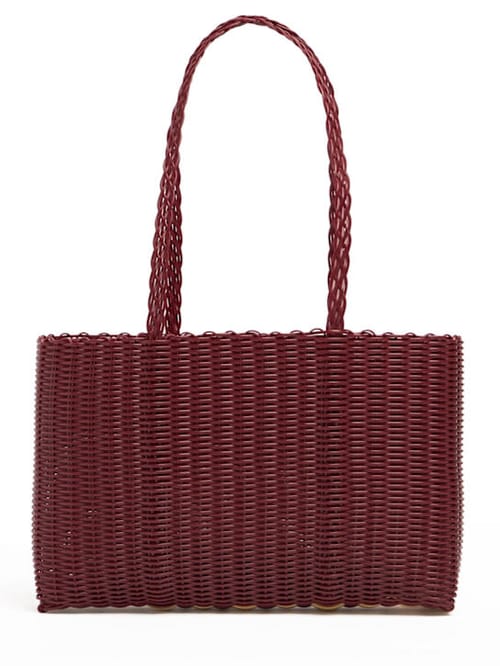RAYAS COLLECTIVE: Shoulder bag with long woven handle