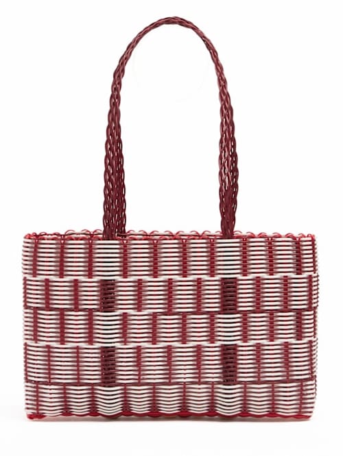 RAYAS COLLECTIVE: Shoulder bag with woven handle