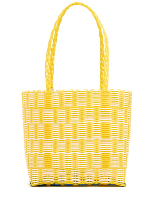 RAYAS COLLECTIVE: Tote with long handles and structured profile