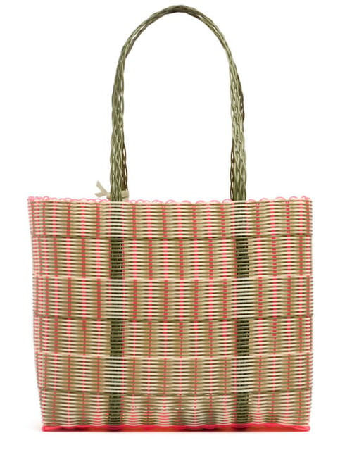 RAYAS COLLECTIVE: Tote with double handles and structured profile