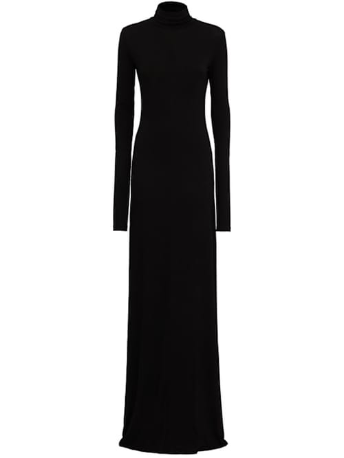 MARCELL PUSTUL: High-neck jersey maxi dress