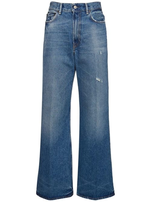 Acne Studios: 宽腿牛仔裤，带细节