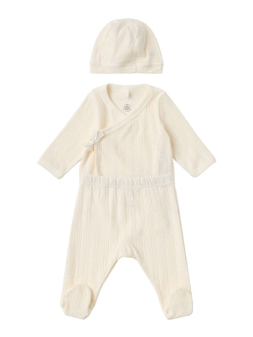 Petit Bateau: 印花棉质针织上衣、裤子和帽子