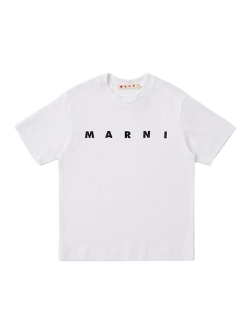 Marni Junior: 棉质 logo T恤