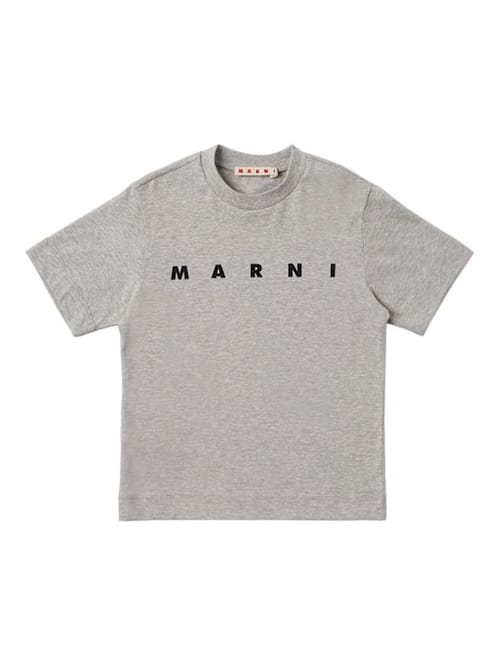 Marni Junior: 棉质LOGO T恤