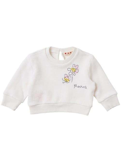 Marni Junior: Cotton logo sweatshirt