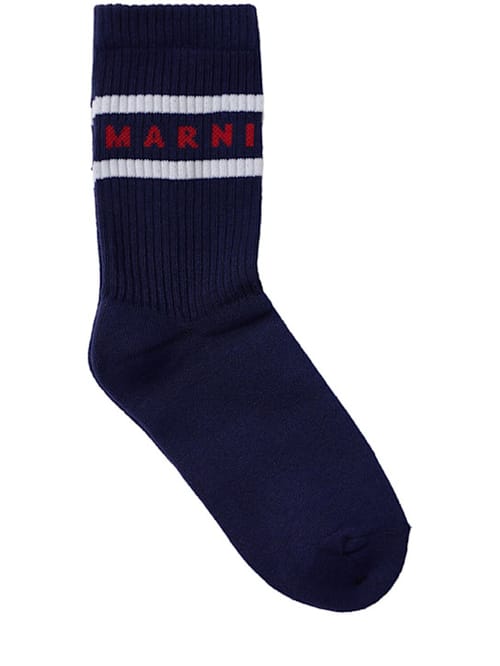 Marni Junior: 印花棉混纺袜