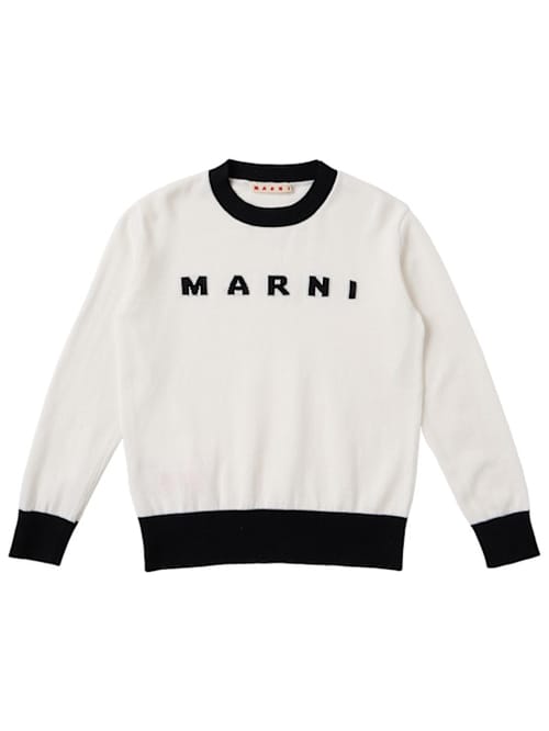 Marni Junior: Maglione in maglia di cotone jacquard