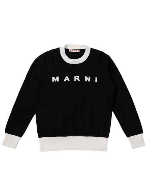 Marni Junior: Maglione in maglia di cotone jacquard