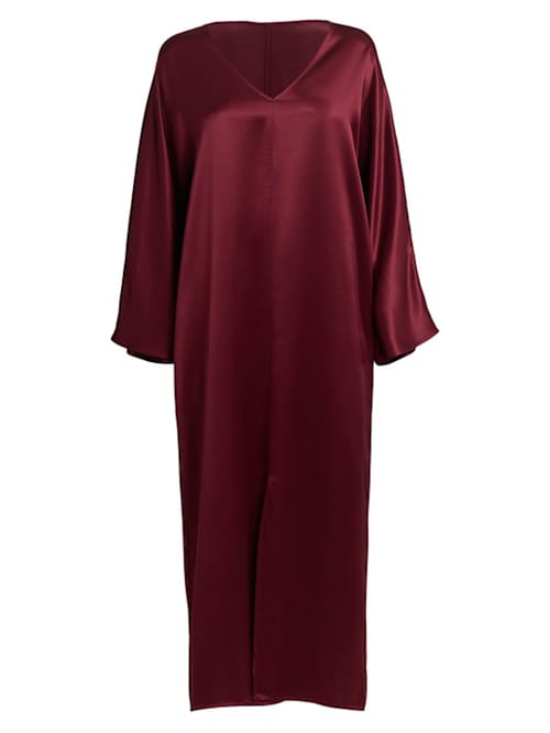 BY MALENE BIRGER: Satin midi dress with V-neck