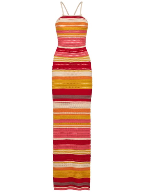 Laneus: Cotton knit maxi dress