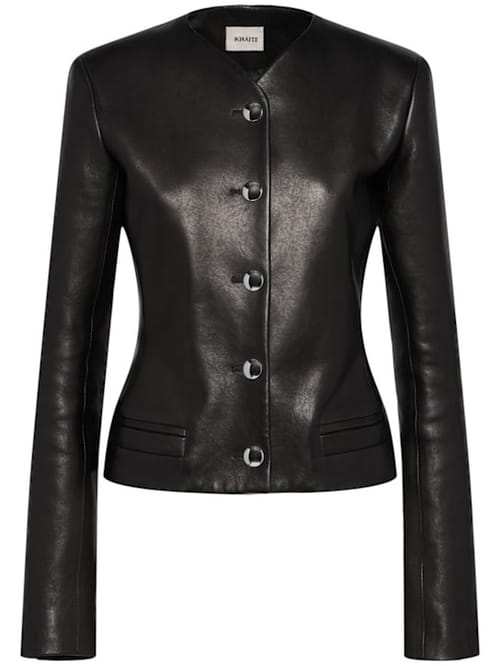 Khaite: Short jacket with center button closure