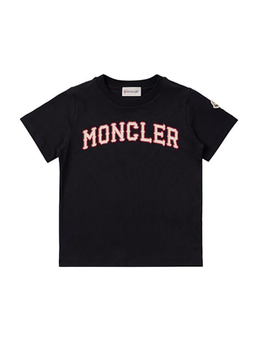 Moncler: 标志印花棉T恤