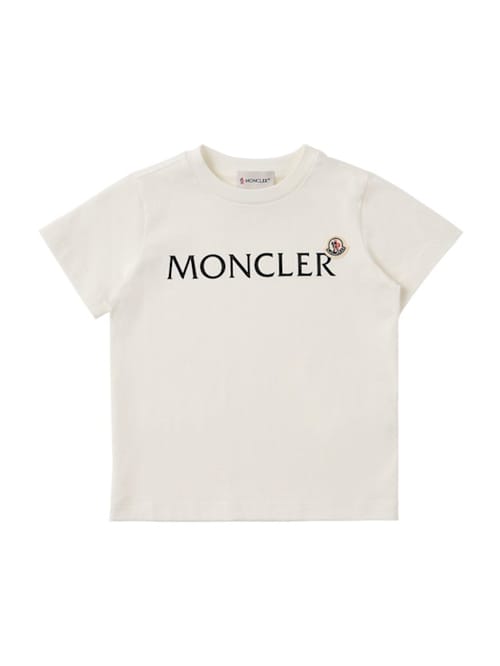 Moncler: Logo棉质T恤