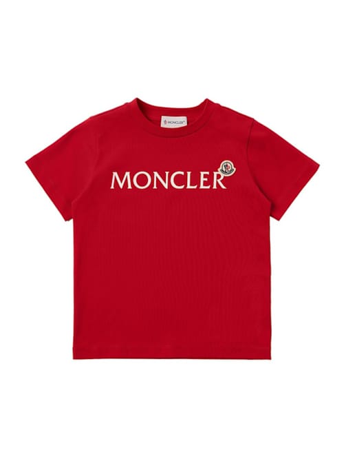 Moncler: Logo cotton t-shirt